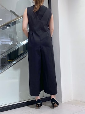 「いいね返し」｜「アイテム（オールインワン・サロペット）」を使った、nana.さん（レディース・158cm）の夏コーディネート