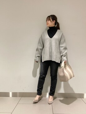 「ヤヌーク」｜nana.さん（レディース・159cm）の冬コーディネート