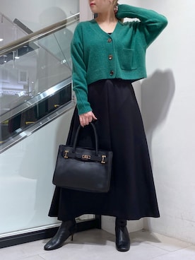 「TICCA（ティッカ）のアイテム（トップス）」を使った、nana.さん（レディース・158cm）の冬コーディネート