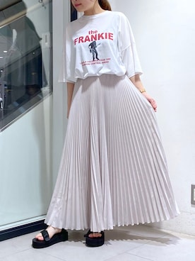 「TICCA（ティッカ）のアイテム（トップス）」を使った、nana.さん（レディース・158cm）の夏コーディネート