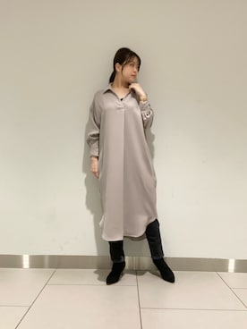 「ヤヌーク」｜nana.さん（レディース・159cm）の冬コーディネート