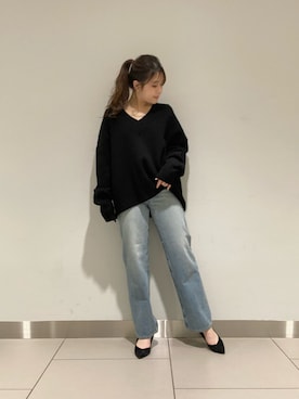 「ヤヌーク」｜nana.さん（レディース・159cm）の冬コーディネート