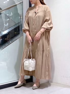 「いいね返し」｜「アイテム（ワンピース/ドレス）」を使った、nana.さん（レディース・158cm）の夏コーディネート
