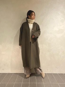 「いいね返し」｜「アイテム（その他アウター）」を使った、nana.さん（レディース・159cm）の冬コーディネート