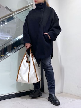 「YANUK（ヤヌーク）のアイテム」を使った、nana.さん（レディース・158cm）の冬コーディネート