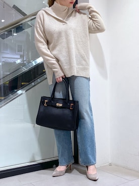 「ヤヌーク」｜nana.さん（レディース・158cm）の冬コーディネート