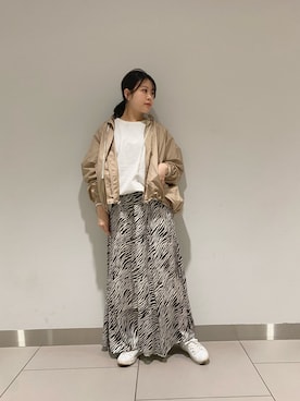 「TICCA（ティッカ）のアイテム（ジャケット/アウター）」を使った、nana.さん（レディース・158cm）の春コーディネート