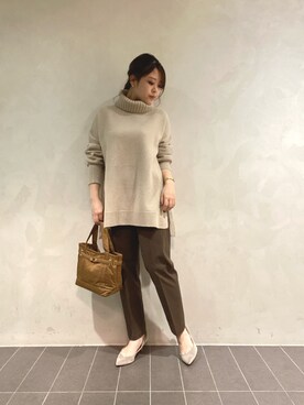 「ニット/セーター」｜nana.さん（レディース・159cm）の秋コーディネート