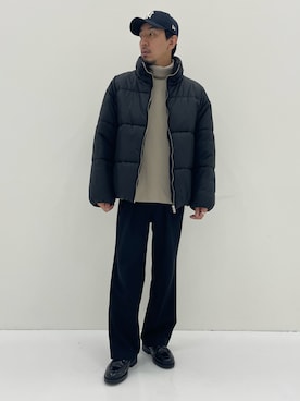 「PUBLIC TOKYO（パブリックトウキョウ）のアイテム（ダウンジャケット/コート）」を使った、publictokyomenさん（メンズ・174cm）の秋コーディネート