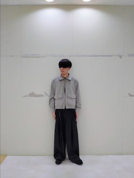 「アイテム（ブルゾン）」を使った、kenguchiさん（メンズ・170cm）の秋コーディネート
