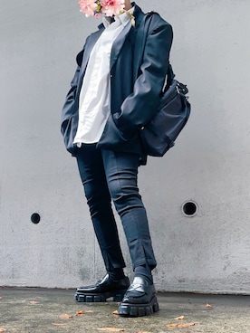 「SPINNS（スピンズ）のアイテム」を使った、硝煙❤️‍🩹さん（レディース・165cm）の秋コーディネート