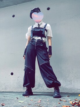 「SPINNS（スピンズ）のアイテム（アームカバー）」を使った、硝煙❤️‍🩹さん（レディース・165cm）の秋コーディネート