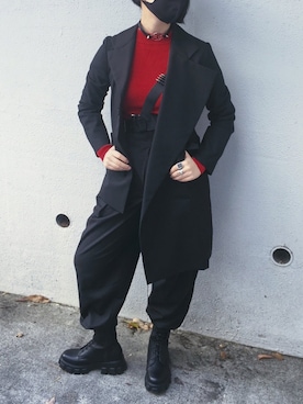 「Yohji Yamamoto（ヨウジヤマモト）のアイテム（ジャケット/アウター）」を使った、硝煙❤️‍🩹さん（レディース・165cm）の夏コーディネート