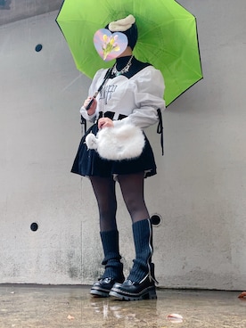 「アイテム（レッグウォーマー）」を使った、硝煙❤️‍🩹さん（レディース・165cm）の冬コーディネート