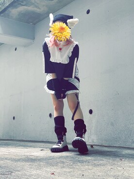 「SPINNS（スピンズ）のアイテム（ワンピース）」を使った、硝煙❤️‍🩹さん（レディース・165cm）の春コーディネート