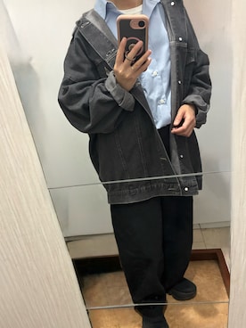 「しまむら（シマムラ）のアイテム（ジャケット/アウター）」を使った、yukiさん（レディース・153cm）の春コーディネート