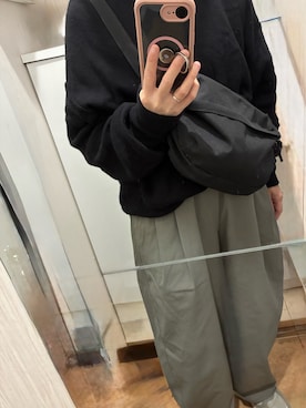 「無印良品（ムジルシリョウヒン）のアイテム（バッグ）」を使った、yukiさん（レディース・153cm）の春コーディネート