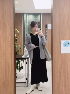 「LUCY（ルーシー）のアイテム（ジャケット/アウター）」を使った、イセンさん（レディース・153cm）の秋コーディネート