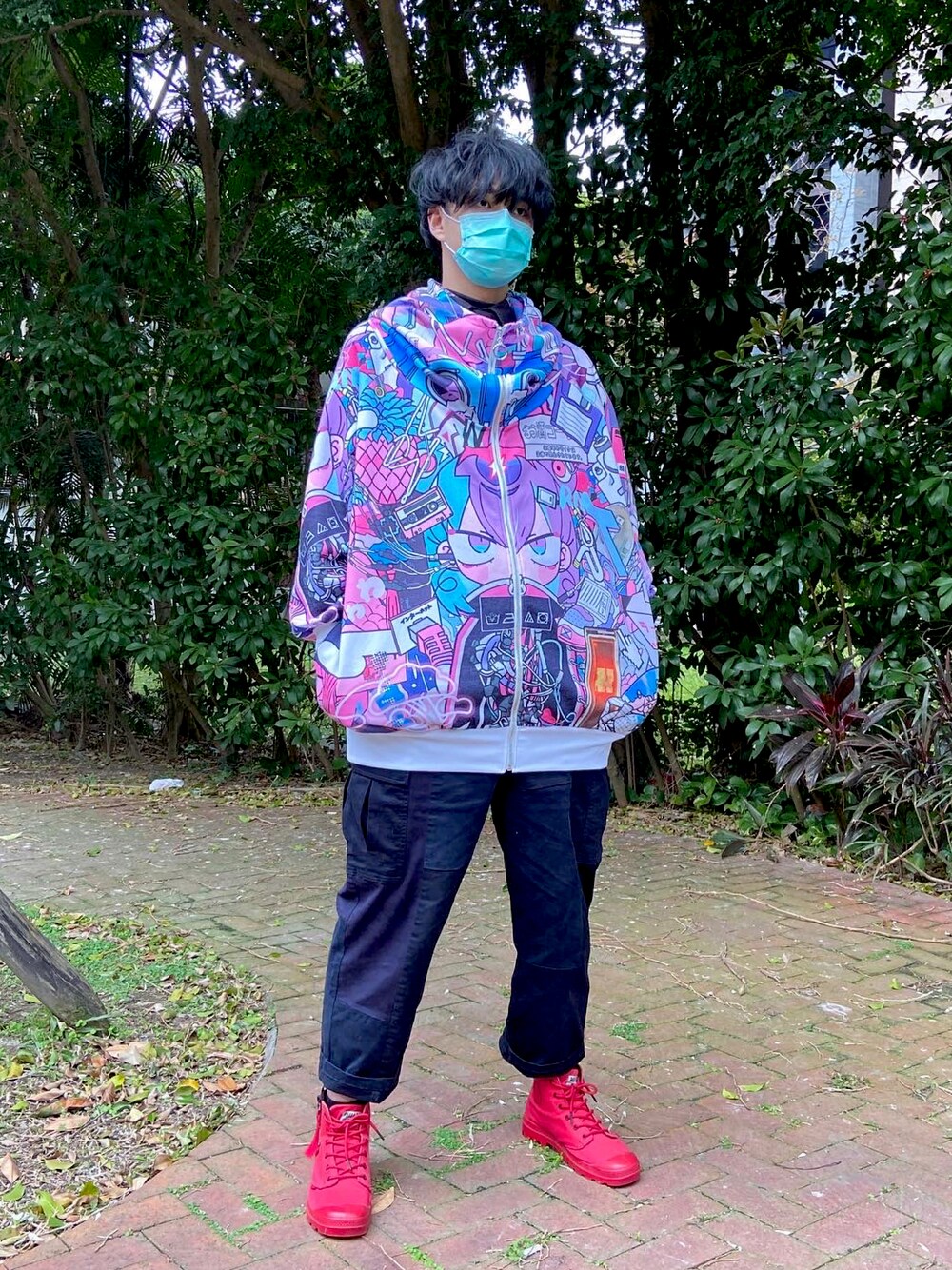 「REFLEMのアイテム（ジャケット/アウター、その他）」を使った、HEXA🇹🇼さん（メンズ・183cm）の秋コーディネートの1枚目の写真