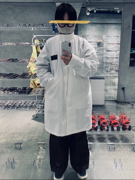 「SYU.HOMME/FEMM（シュウ）のアイテム（ジャケット/アウター）」を使った、nanaさん（レディース・156cm）の冬コーディネート