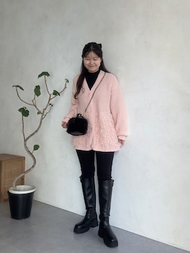 「アイテム（カーディガン/ボレロ）」を使った、MIOさん（レディース・158cm・20代）の秋コーディネート