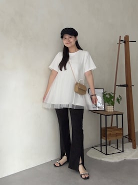 「prose verse（プロズヴェール）のアイテム」を使った、MIOさん（レディース・158cm）の夏コーディネート