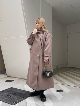 「prose verse（プロズヴェール）のアイテム（その他アウター）」を使った、MIOさん（レディース・158cm）の秋コーディネート