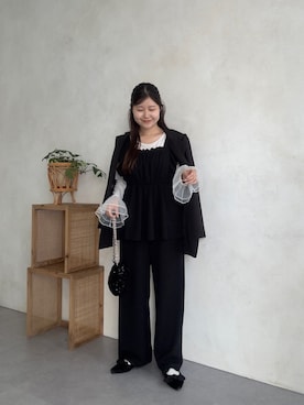 「アイテム（オールインワン・サロペット）」を使った、MIOさん（レディース・158cm・20代）の夏コーディネート