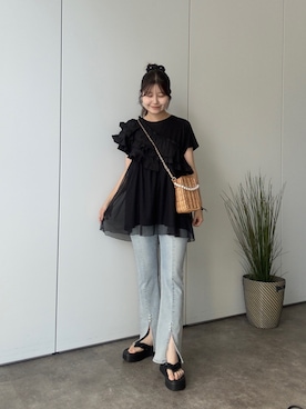 「アイテム（サンダル）」を使った、MIOさん（レディース・158cm・20代）の夏コーディネート