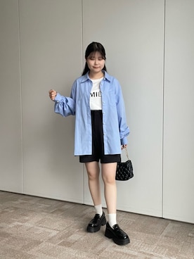 「アイテム（バレッタ/ヘアクリップ）」を使った、MIOさん（レディース・158cm）の春コーディネート