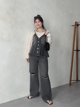 「prose verse（プロズヴェール）のアイテム」を使った、MIOさん（レディース・158cm）の春コーディネート