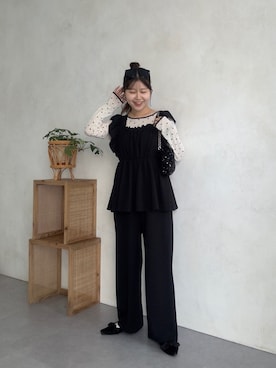 「アイテム（オールインワン・サロペット）」を使った、MIOさん（レディース・158cm・20代）の夏コーディネート