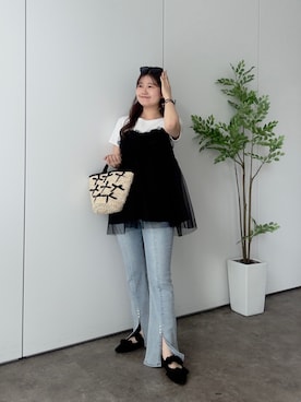 「prose verse（プロズヴェール）のアイテム」を使った、MIOさん（レディース・158cm）の夏コーディネート