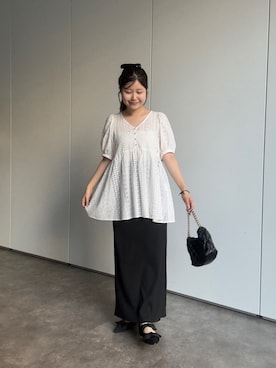 「prose verse（プロズヴェール）のアイテム」を使った、MIOさん（レディース・158cm）の夏コーディネート