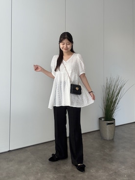 「prose verse（プロズヴェール）のアイテム」を使った、MIOさん（レディース・158cm）の夏コーディネート