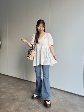 「prose verse（プロズヴェール）のアイテム」を使った、MIOさん（レディース・158cm）の夏コーディネート