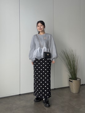 「アイテム（スウェット）」を使った、MIOさん（レディース・158cm・20代）の秋コーディネート