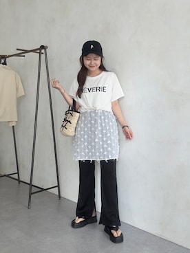 「prose verse（プロズヴェール）のアイテム」を使った、MIOさん（レディース・158cm）の夏コーディネート