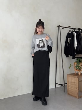 「アイテム（スウェット）」を使った、MIOさん（レディース・158cm）の夏コーディネート