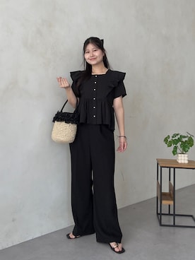 「prose verse（プロズヴェール）のアイテム」を使った、MIOさん（レディース・158cm）の夏コーディネート