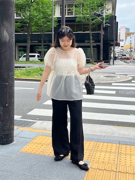 「タートルネック」｜「アイテム（キャミソール）」を使った、MIOさん（レディース・158cm）の春コーディネート