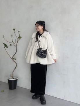 「アイテム（キャップ）」を使った、MIOさん（レディース・158cm・20代）の秋コーディネート