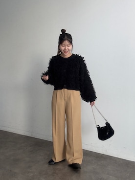 「アイテム（スラックス）」を使った、MIOさん（レディース・158cm・20代）の夏コーディネート