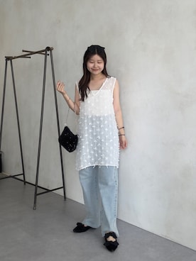 「prose verse（プロズヴェール）のアイテム」を使った、MIOさん（レディース・158cm）の夏コーディネート