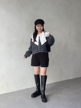 「アイテム（スウェット）」を使った、MIOさん（レディース・158cm）の秋コーディネート