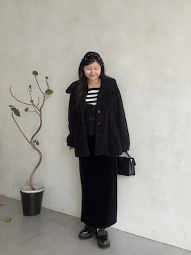 「アイテム（その他アウター）」を使った、MIOさん（レディース・158cm・20代）の秋コーディネート