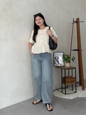 「prose verse（プロズヴェール）のアイテム」を使った、MIOさん（レディース・158cm）の夏コーディネート