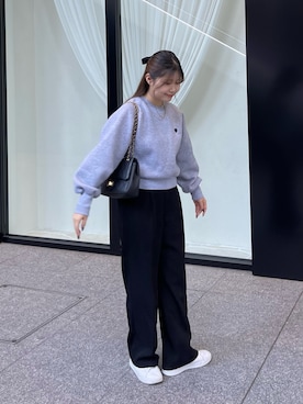 「prose verse（プロズヴェール）のアイテム（スウェット）」を使った、MIOさん（レディース・158cm）の冬コーディネート