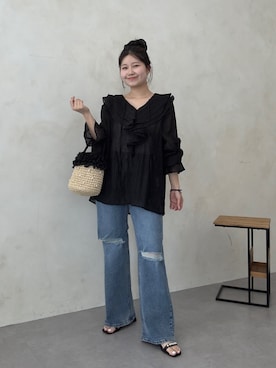 「prose verse（プロズヴェール）のアイテム」を使った、MIOさん（レディース・158cm）の春コーディネート