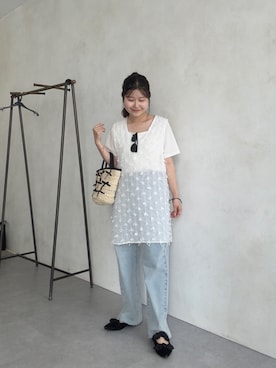 「prose verse（プロズヴェール）のアイテム」を使った、MIOさん（レディース・158cm）の夏コーディネート